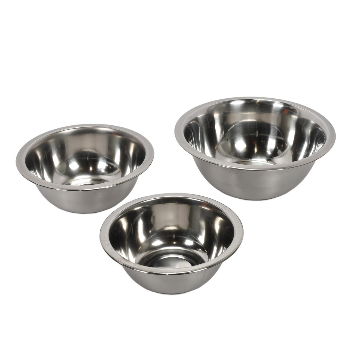 Miska ze stali nierdzewnej, zestaw 3 mis kuchennych 700 ml, 950 ml, 1900 ml