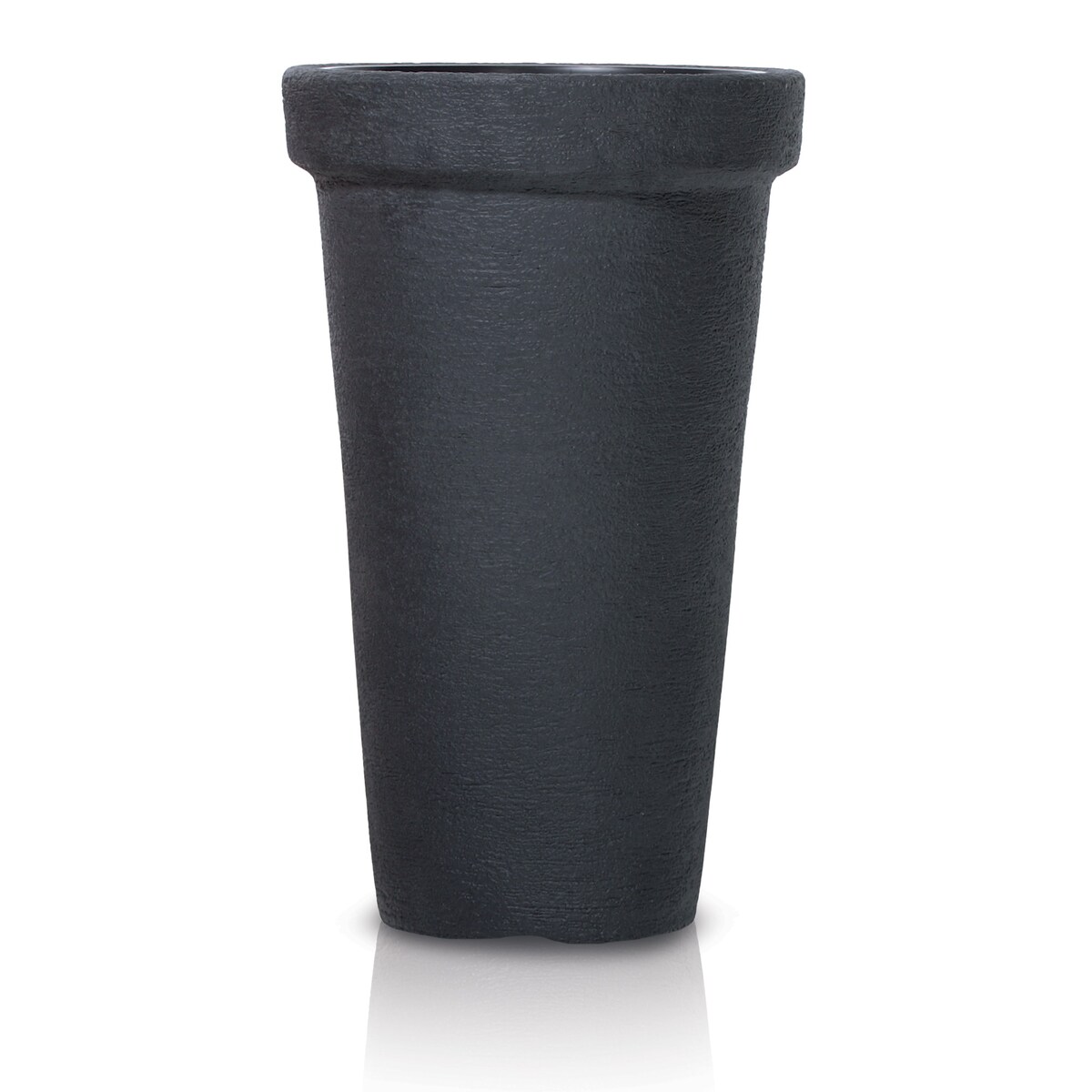 Doniczka Donica Ogrodowa 40 Cm Efekt Cegły Wysoka Okrągła Na Taras Do Ogrodu Domu Antracytowa