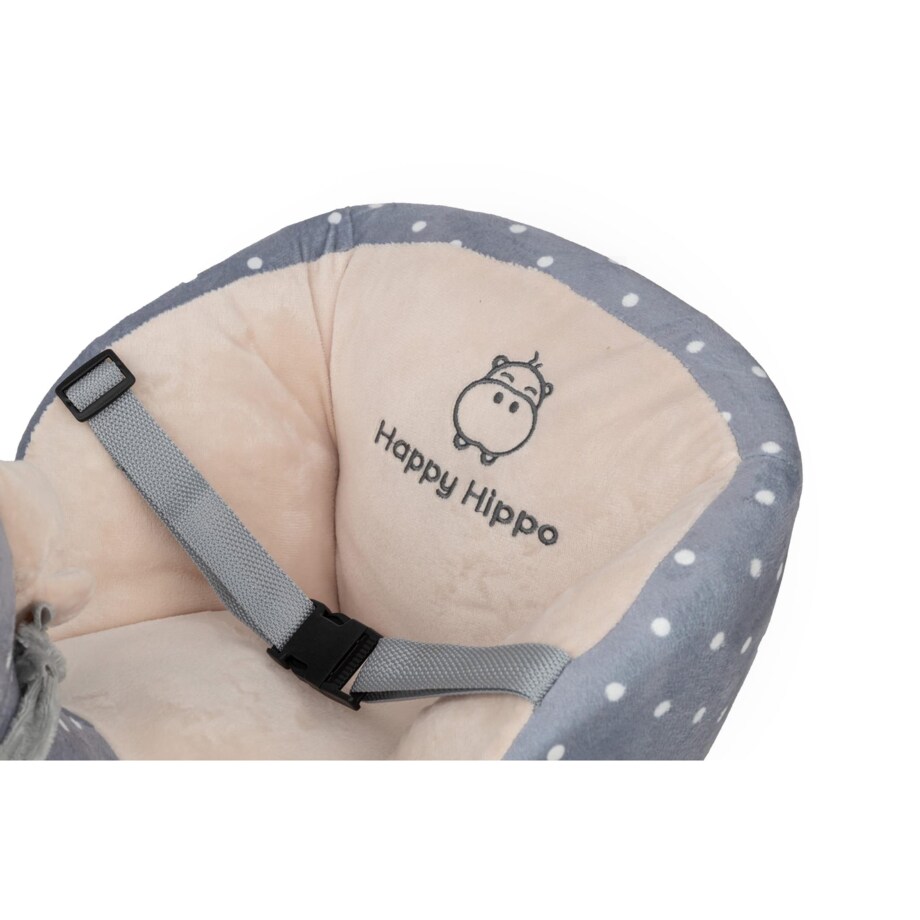 Bujak Konik Szary |2w1! Bujak i jeździk | Zabawka dla dzieci | Prezent | Chodzik | Bujak | 12 m + | Interaktywna zabawka | Pierwsze urodziny | Roczek | Happy Hippo