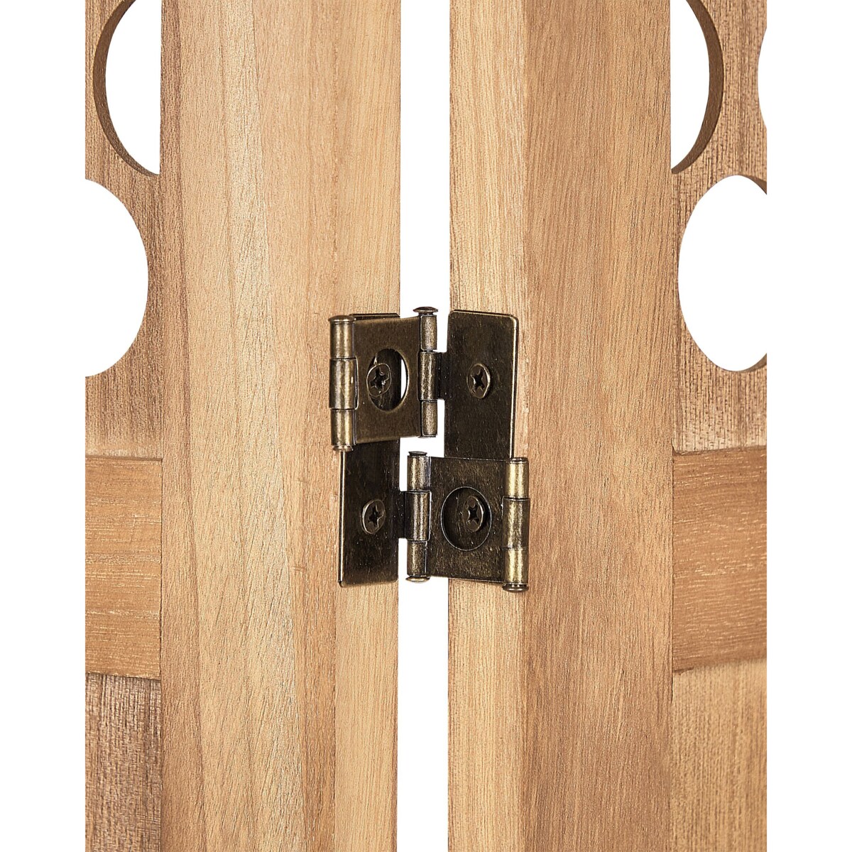 4-panelowy składany parawan pokojowy drewniany 170 x 163 cm jasne drewno CERTOSA