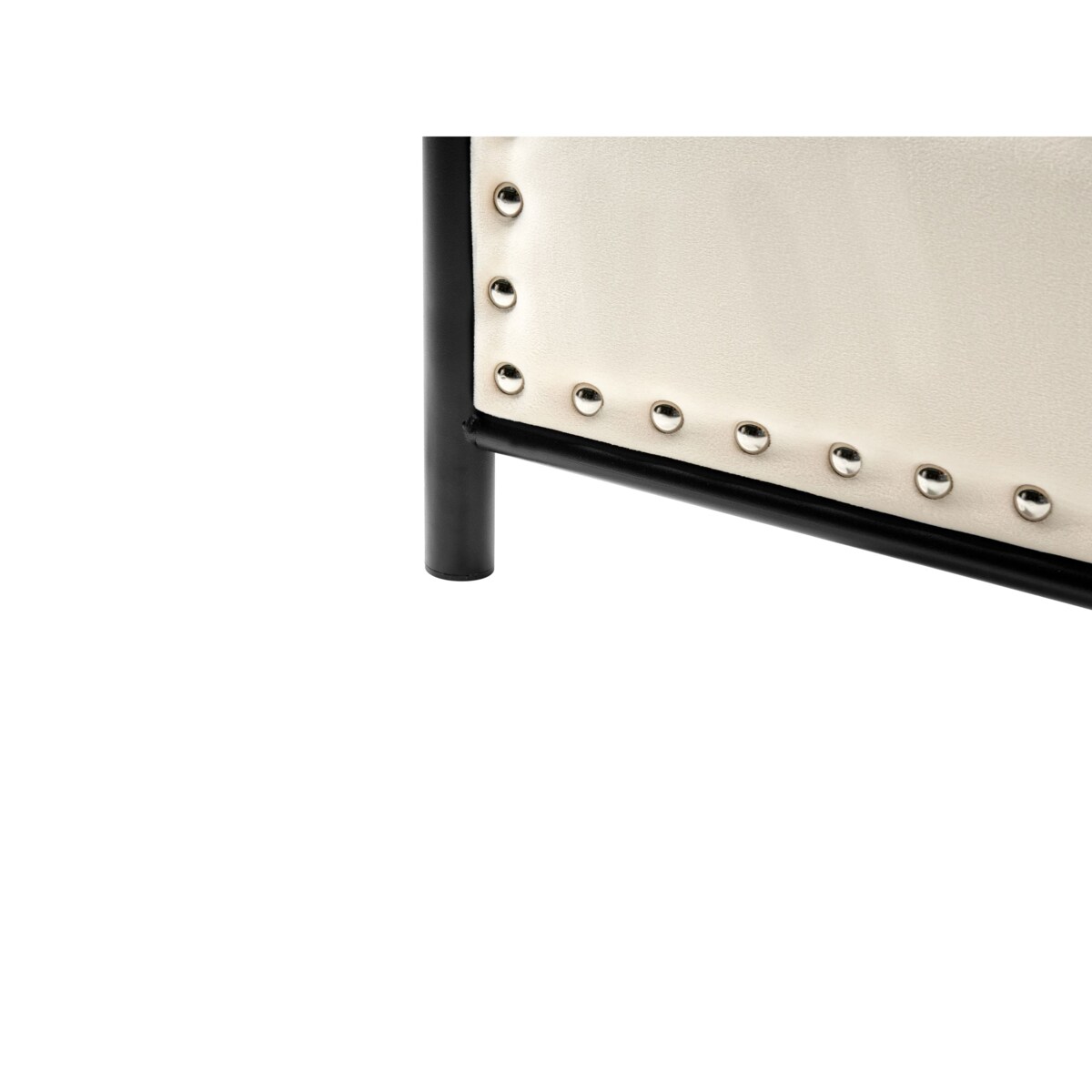 Łóżko Metal BREUILLET 160 x 200 cm Czarny