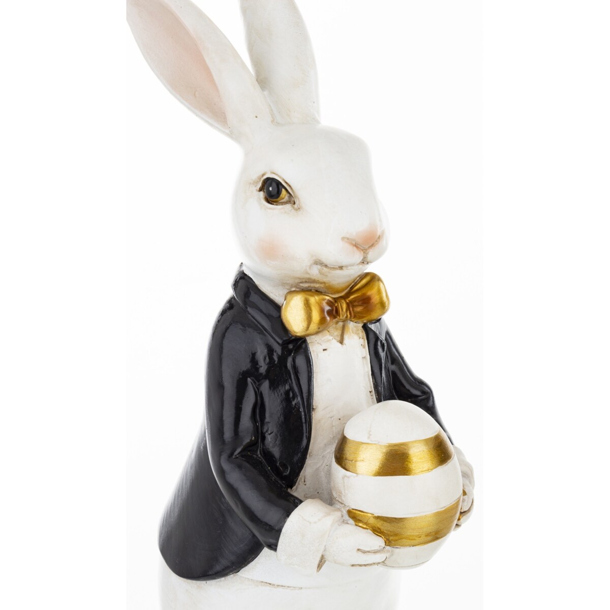 Dekoracja z ceramiki 13,5x9,5x9,5 cm JAJO - II small z królikiem