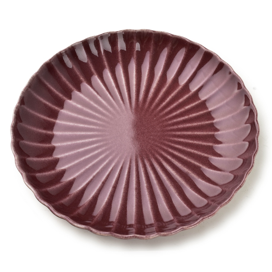 Talerz obiadowy EVIE BURGUNDY