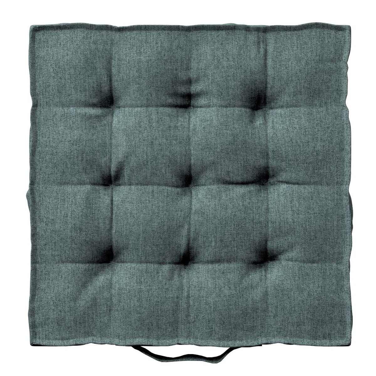 Poduszka na krzesło Kuba, szary błękit szenil, 40 x 40 x 6 cm, City