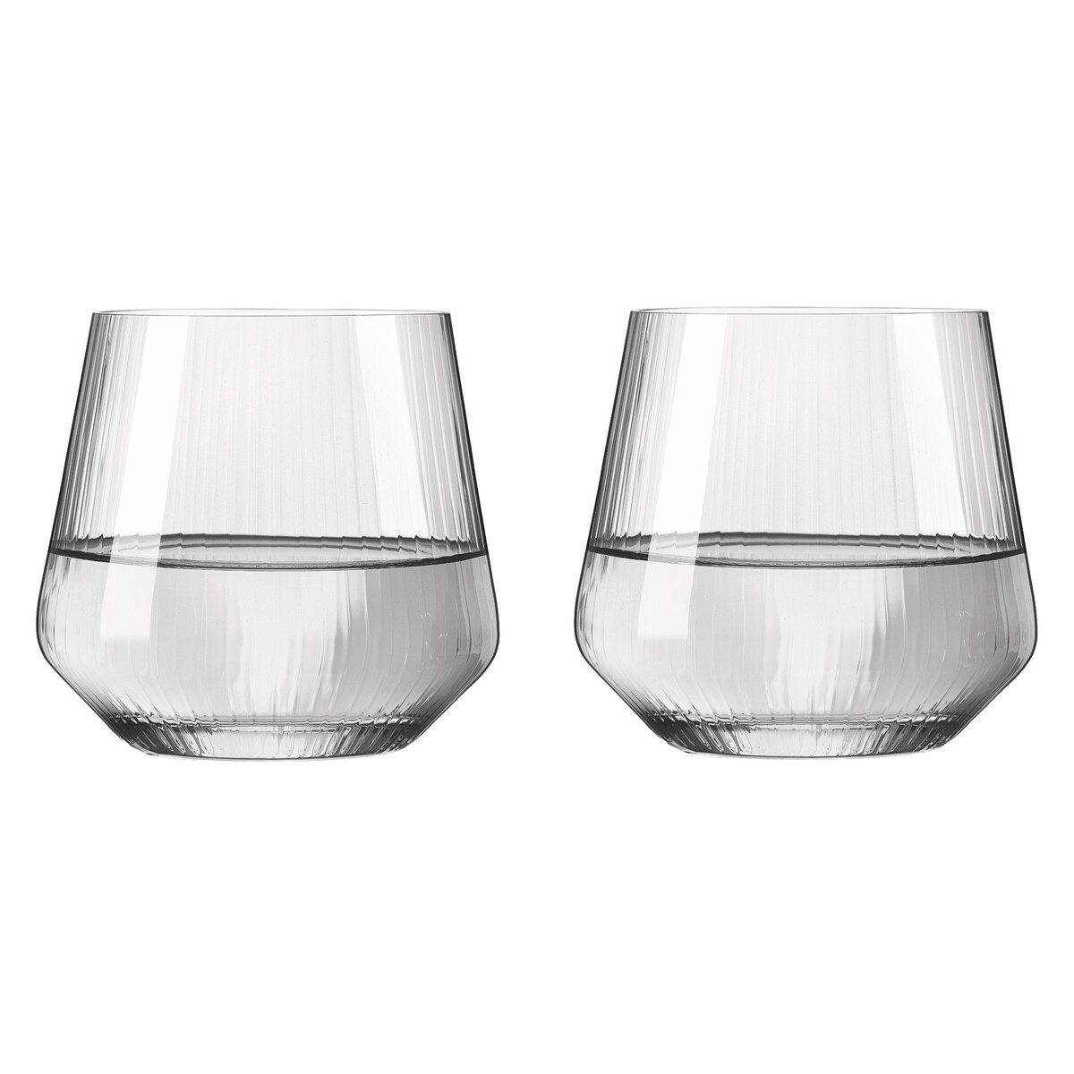 Ritzenhoff Sonnenschlif Zestaw 2 szt. Kryształowych Ryflowanych Szklanek do wody