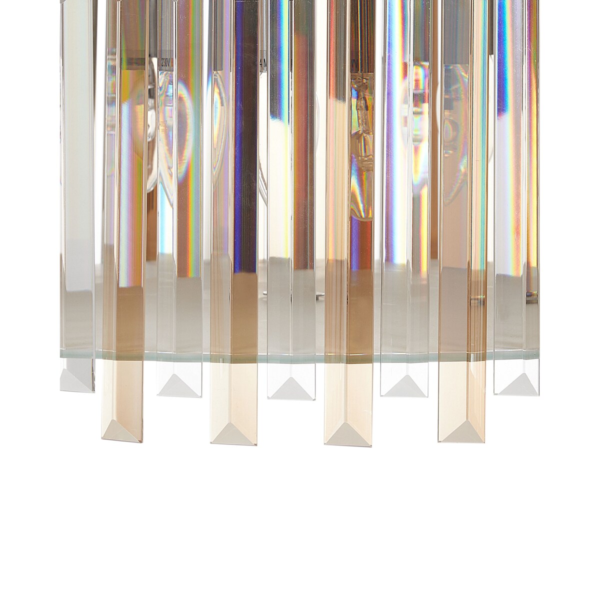 Żyrandol metalowy 5-punktowy srebrny LAMEIRA