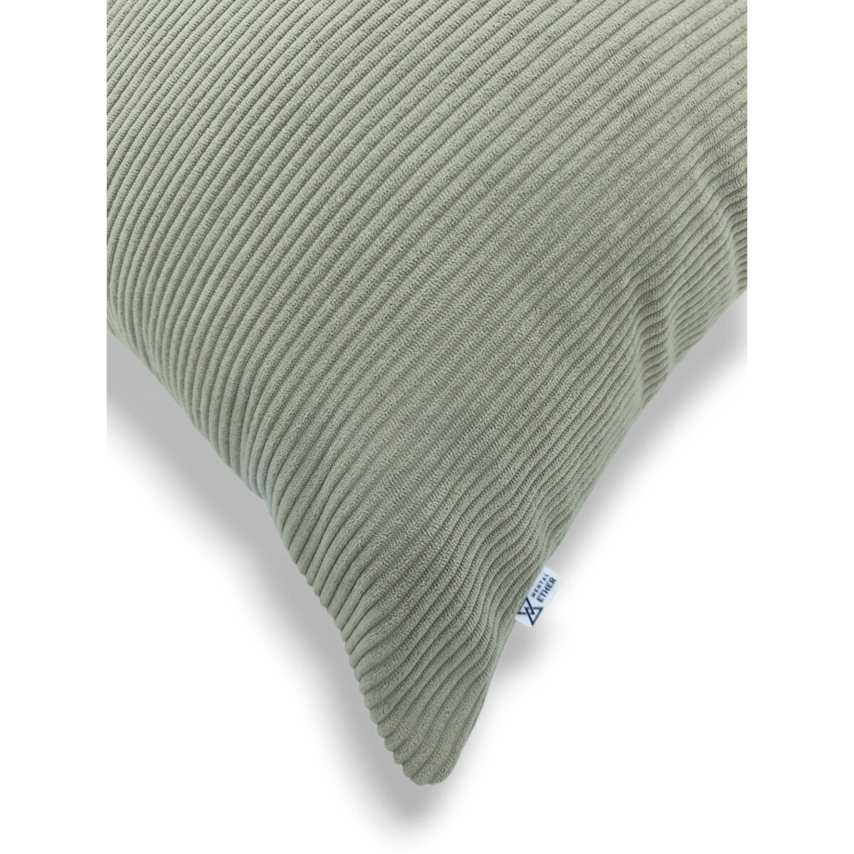 Szałwiowa sztruksowa poduszka dekoracyjna 50x50 Iga szara zieleń