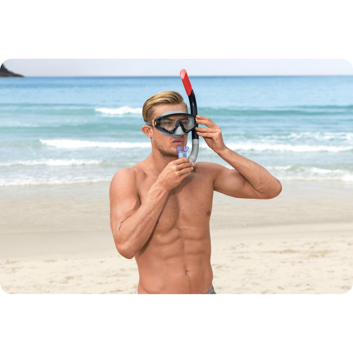 Zestaw do nurkowania dla dzieci maska + rurka + płetwy Bestway 25020-04