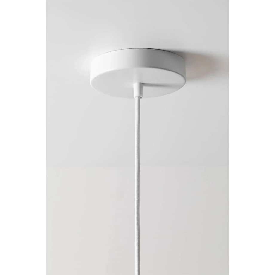 Lampa sufitowa z metalu i tkaniny pudrowa Adaya Ø45 cm