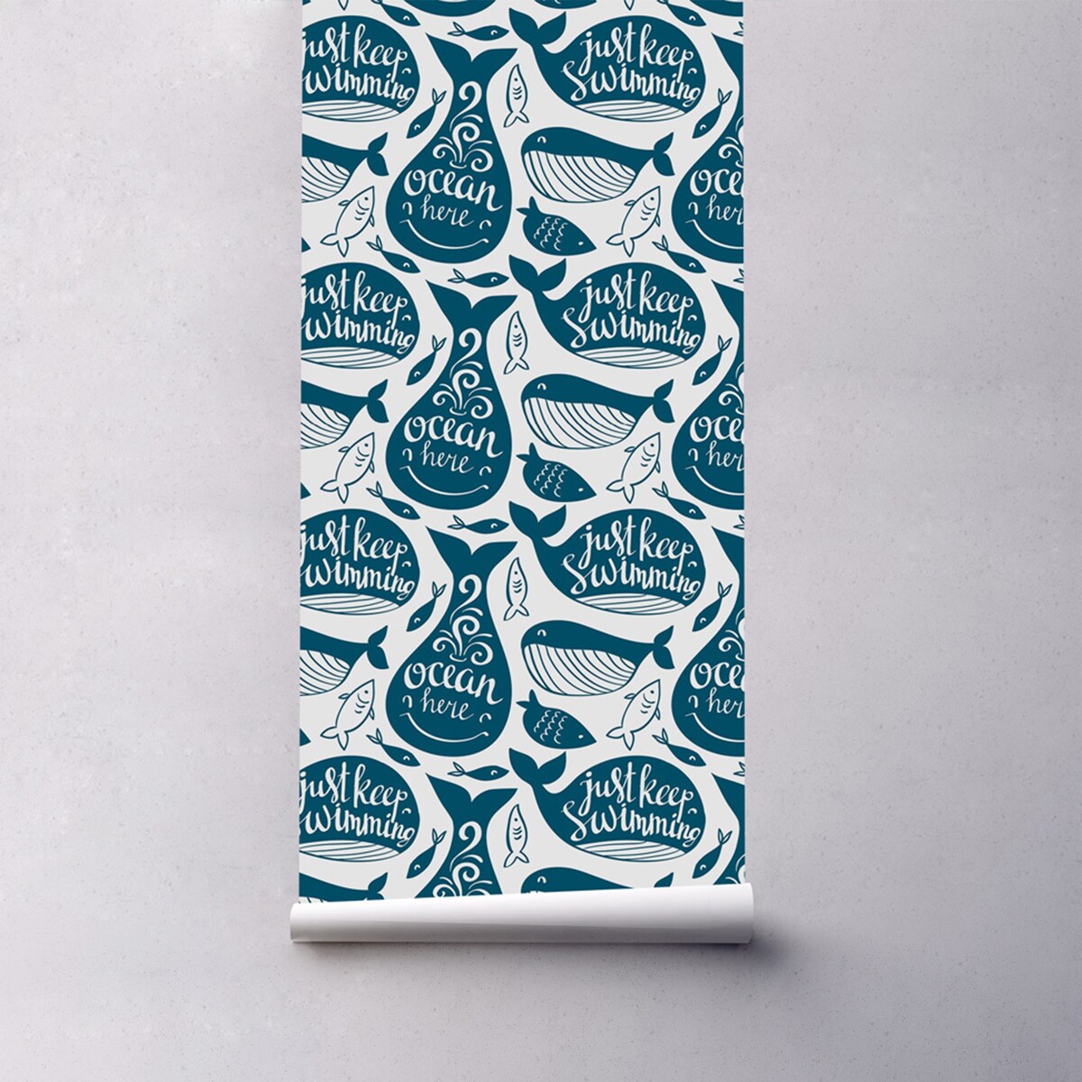 Tapeta Wieloryby, 416x254cm