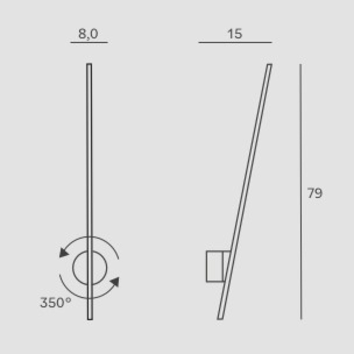 Złota LAMPA ścienna SPIDER W0297 Maxlight metalowy kinkiet LED 8,4W 3000K do łazienki IP44 złoty