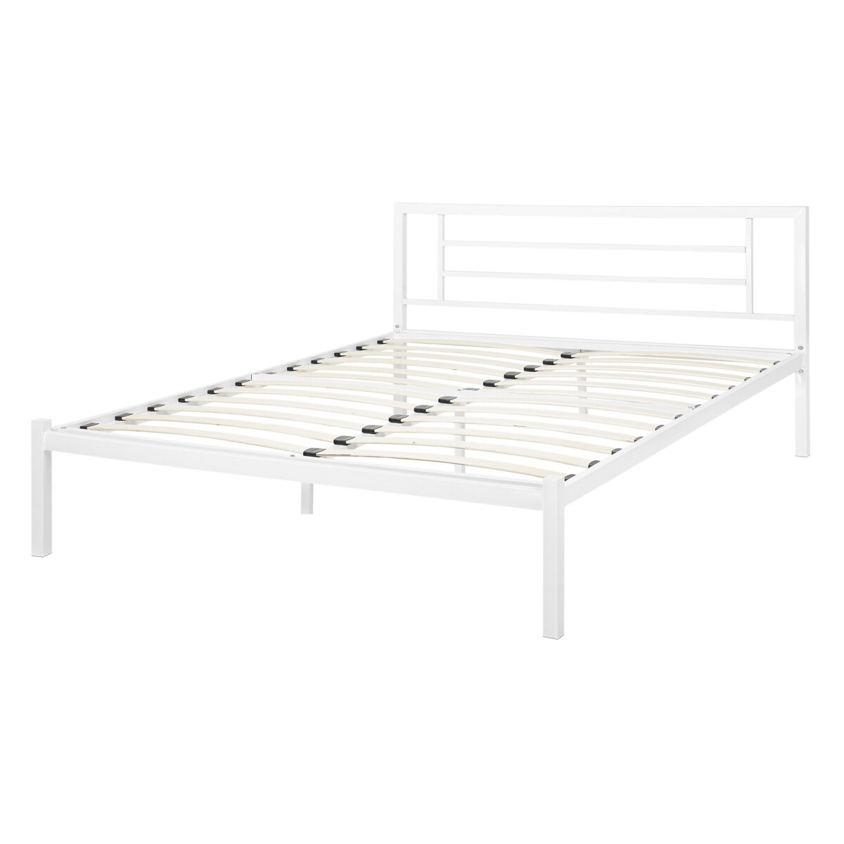 Łóżko metalowe 140 x 200 cm białe CUSSET