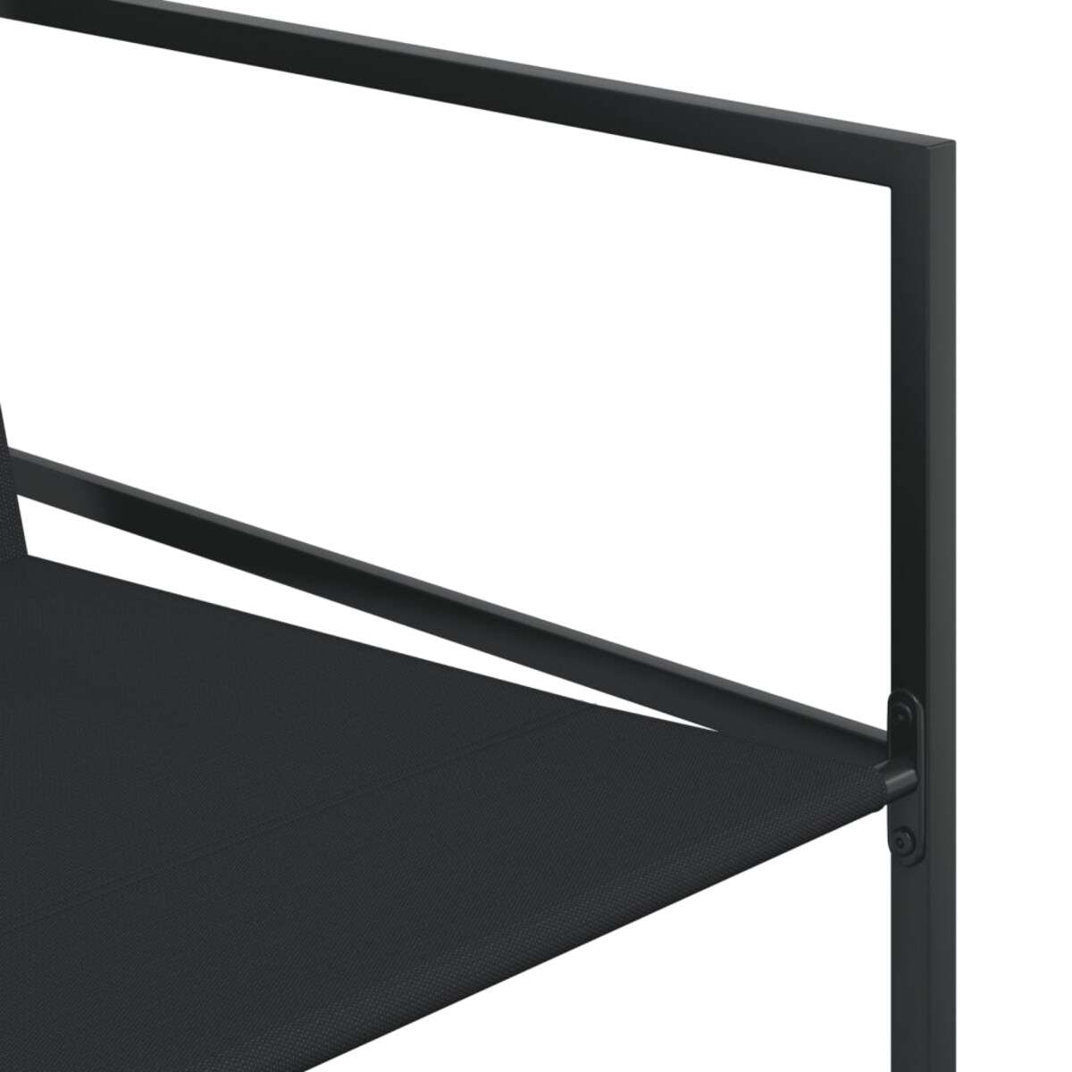 vidaXL 5-cz. zestaw mebli do ogrodu, czarny, textilene