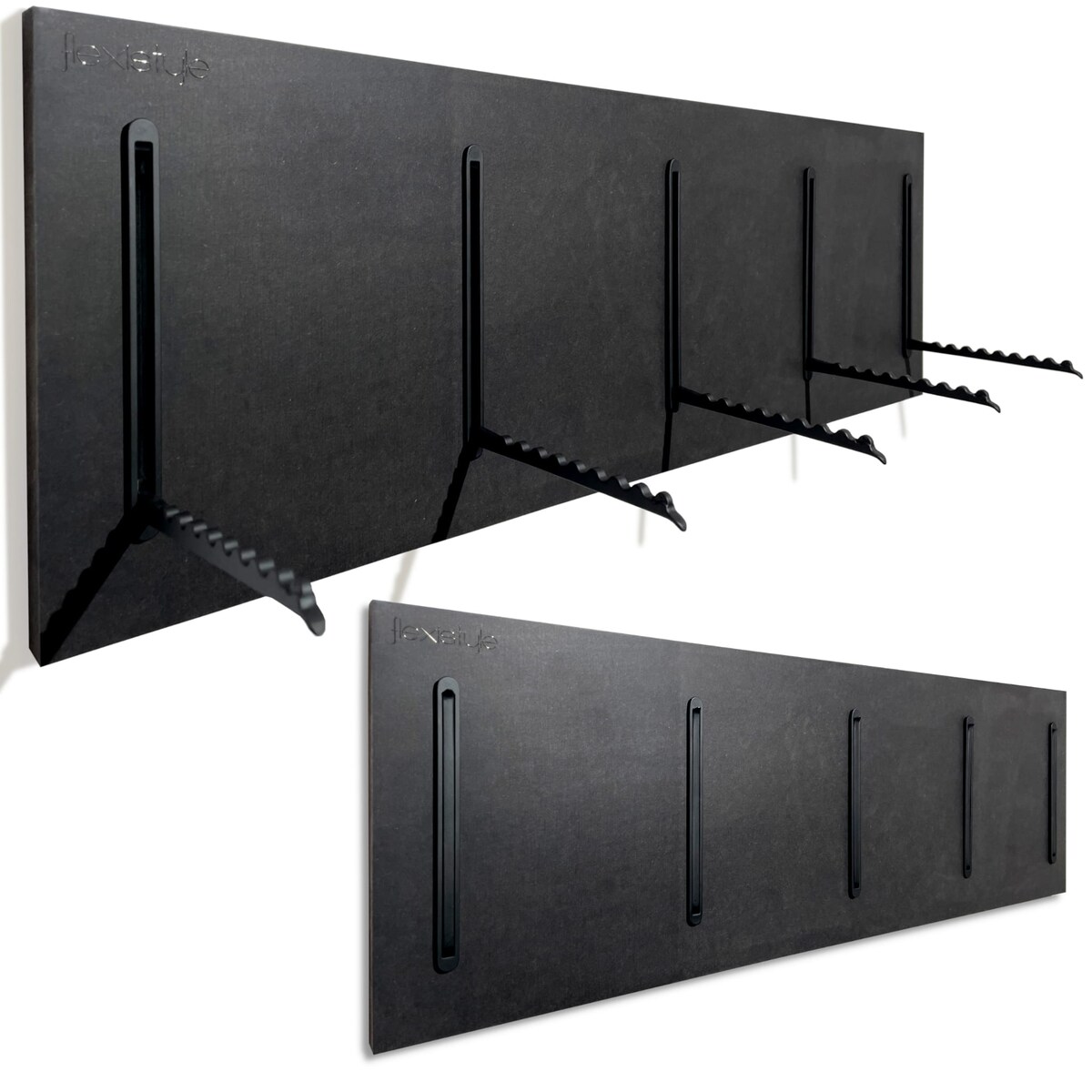 Wieszak na Ubrania czarny 25x80cm na kurtki