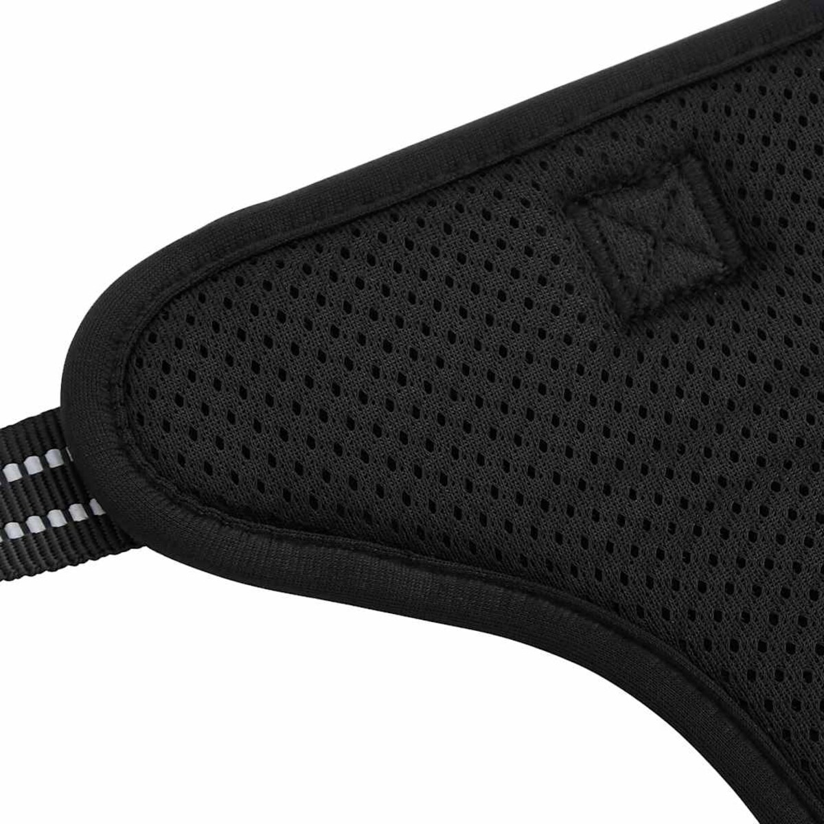 vidaXL Szelki dla psa z odblaskowymi paskami, regulowane, czarne, M