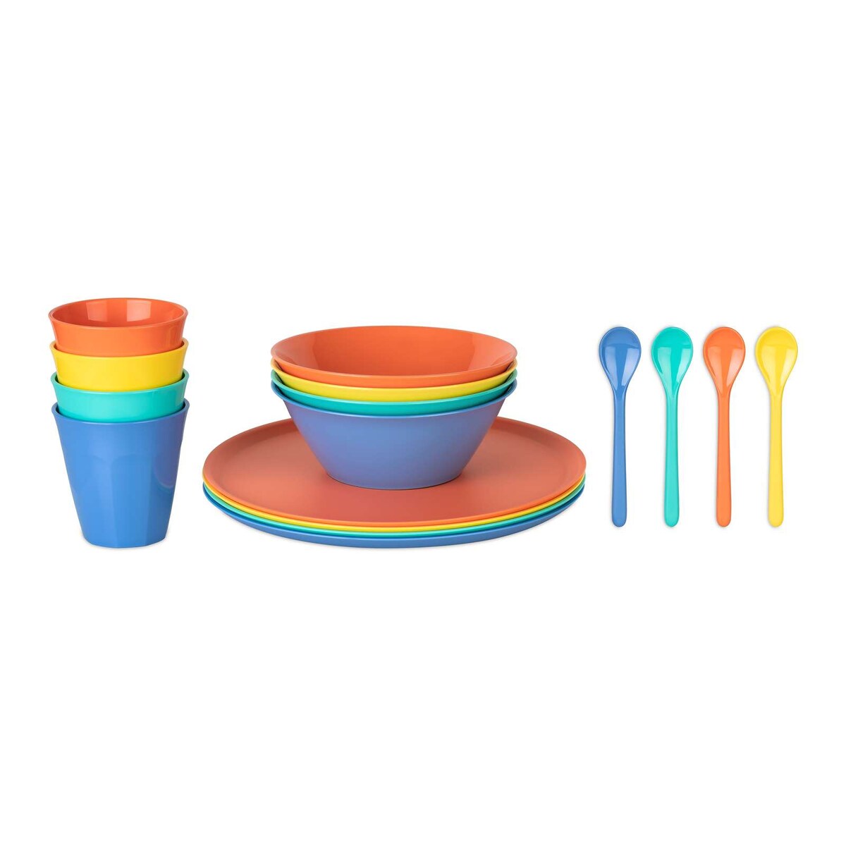 Zestaw naczyń turystycznych NORA LOLLIPOP, 16-częściowy, KOZIOL