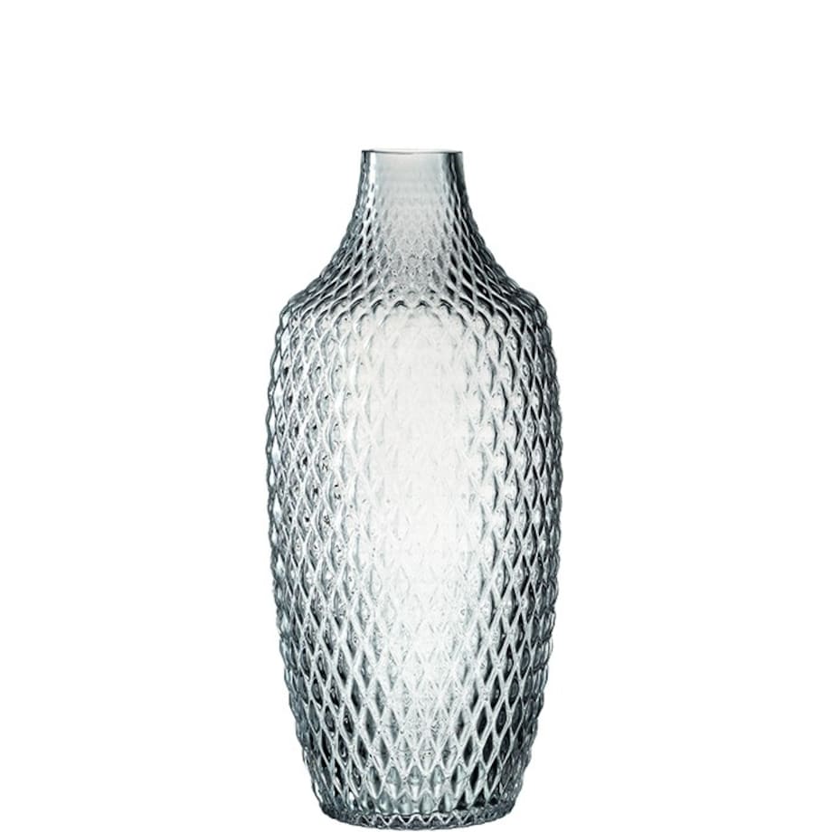 Wazon szklany h 30cm szary POESIA - Leonardo