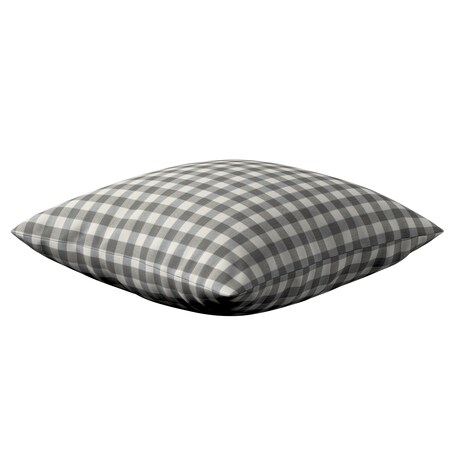 Poszewka Kinga na poduszkę 43x43 szaro-biała kratka (1,5x1,5cm)