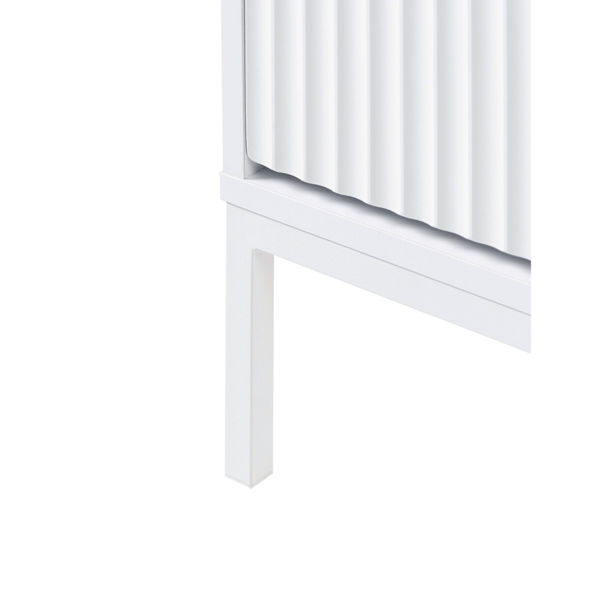 Szafka nocna 2 szuflady ADELAIDE Biały