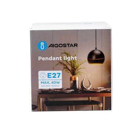 Sufitowa lampa wisząca LENA 120x18 cm czarna