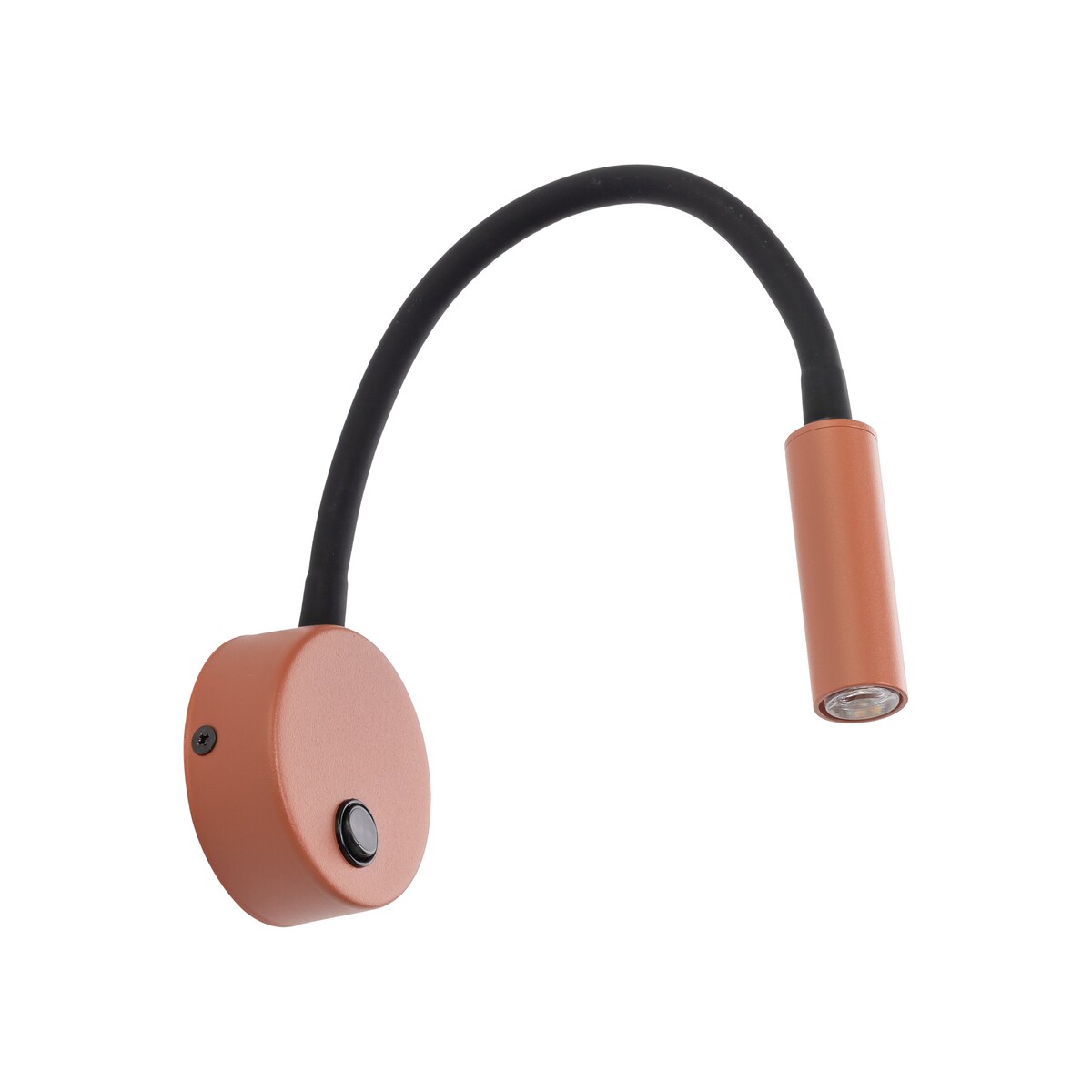 Kinkiet Do Czytania Flex Lagos Brick/Czarny Z Włącznikiem TK Lighting