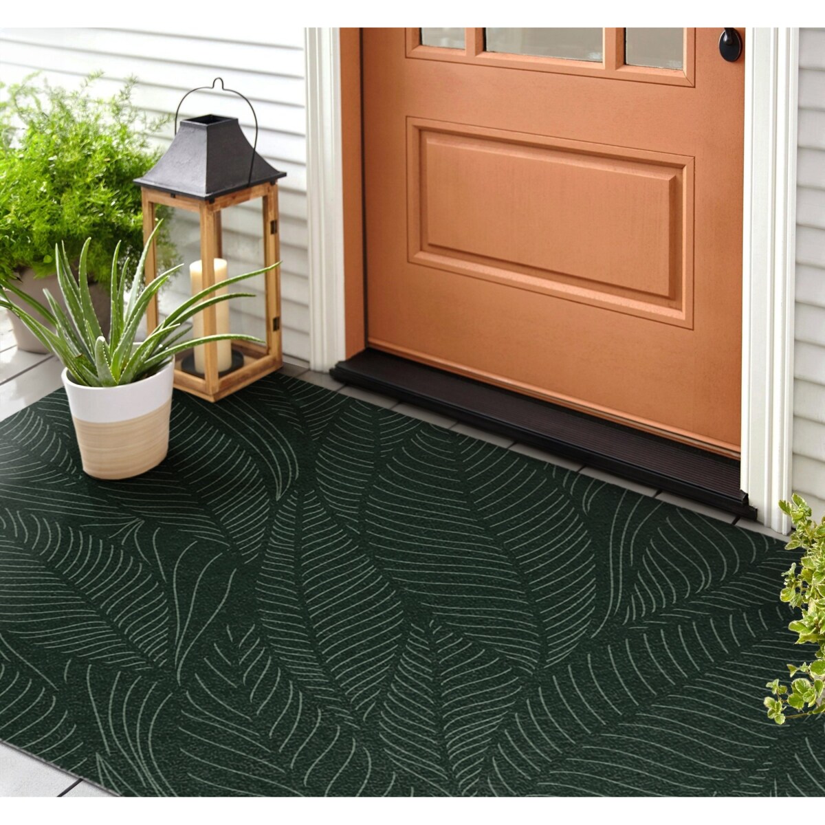 Wycieraczka zewnętrzna XXL Roślinny wzór 150x100cm