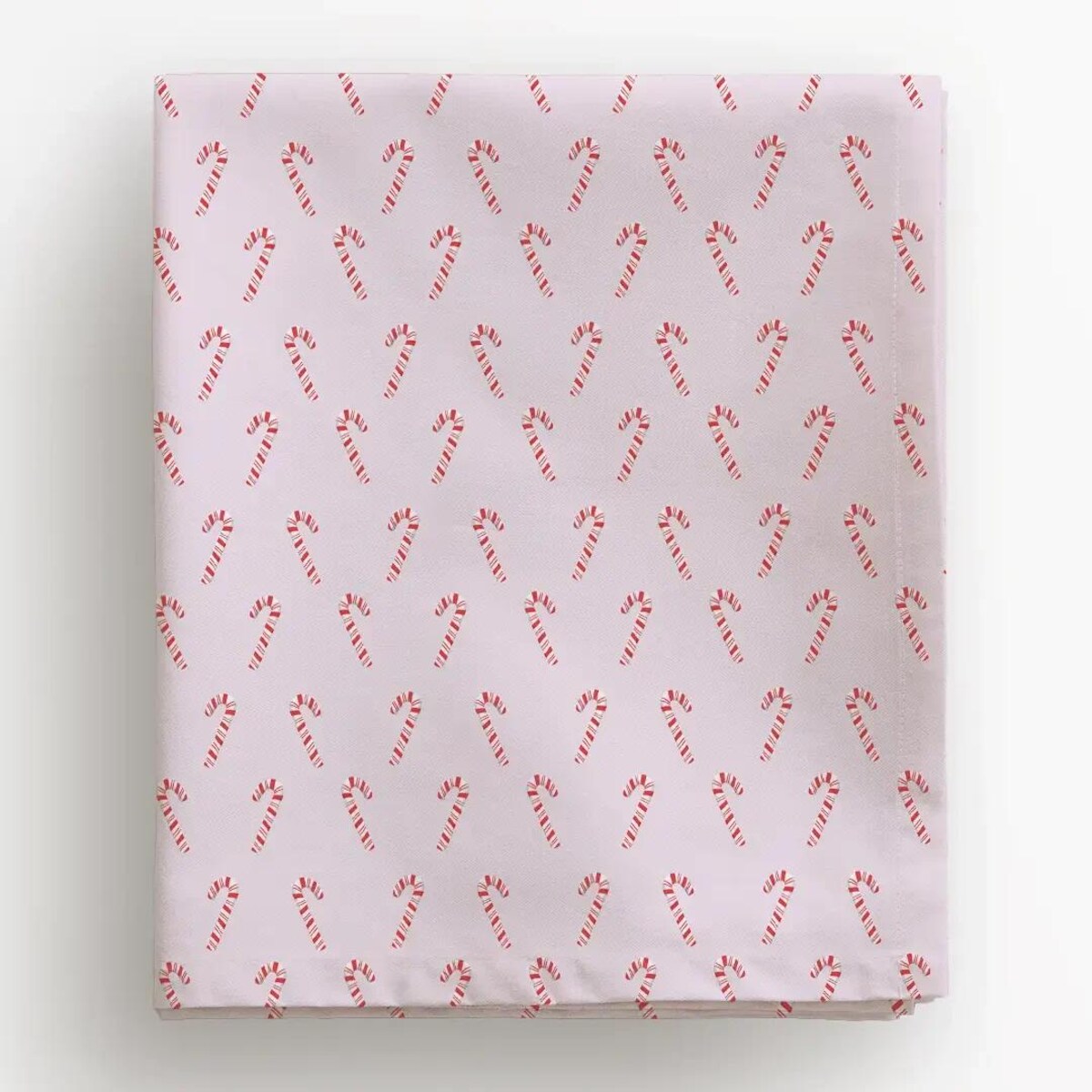 Obrus świąteczny - Laski cukrowe - różowy 140x240 cm