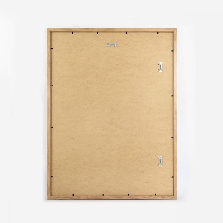 Ramka na zdjęcia 60x80 cm dębowa rama MDF z plexi do powieszenia pion poziom klasyczna prostokątna ramka FRAMAI®