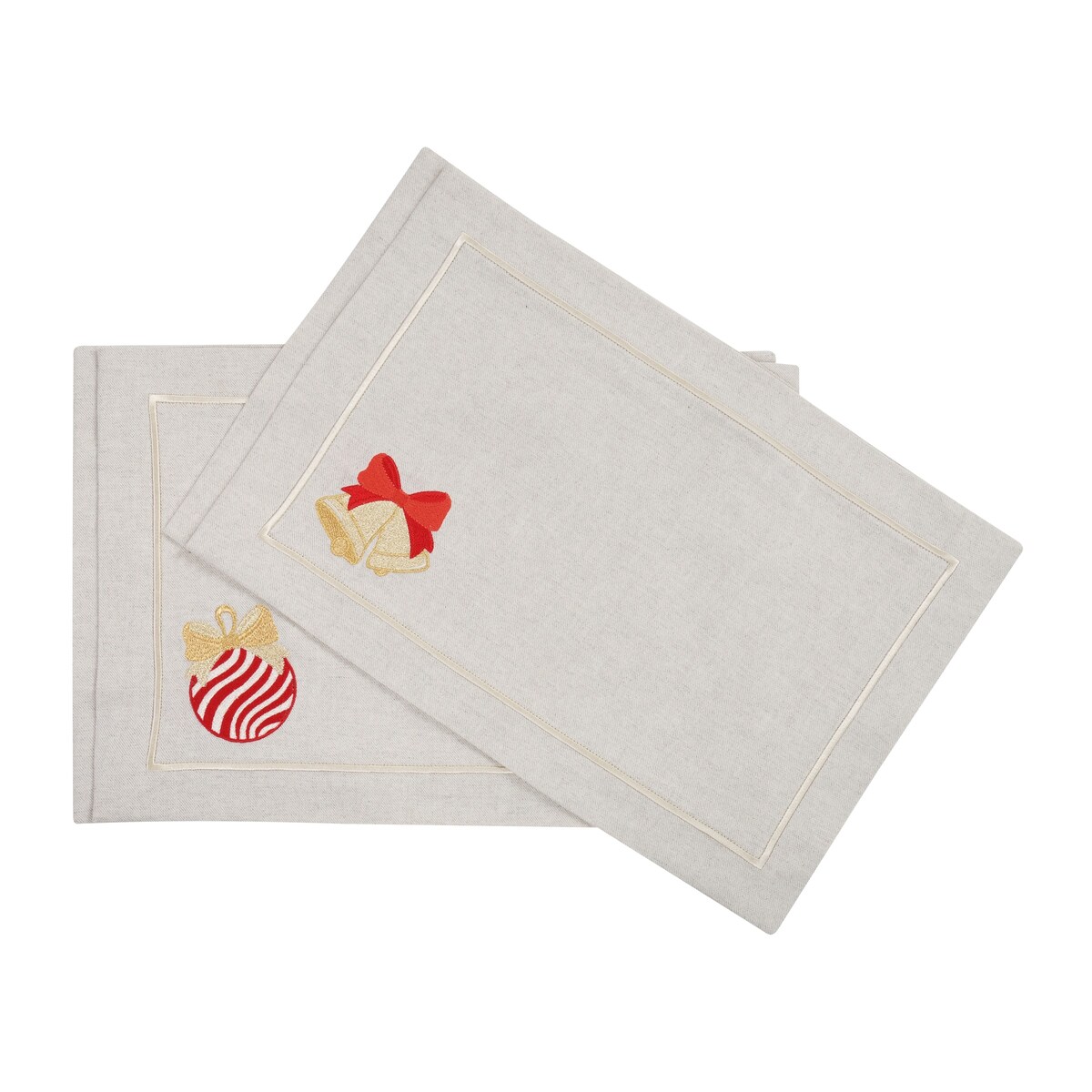 Podkładki Jingle Bells & Christmas Bauble Mirha - 4 sztuki