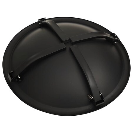 vidaXL Palenisko i grill 2-w-1, z pogrzebaczem, 56x56x49 cm, stal