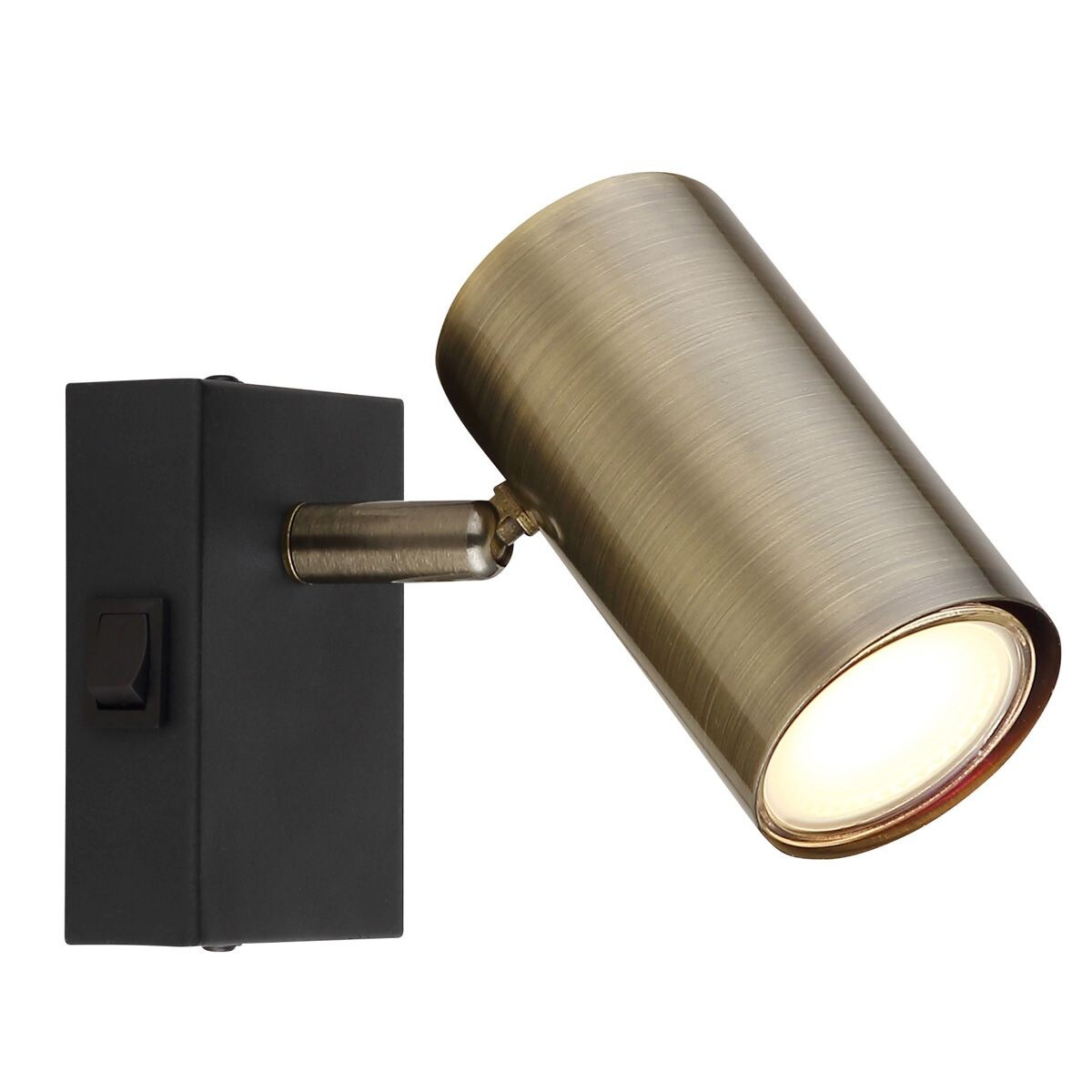 Lampa reflektorowa Robby 57911-1M kinkiet czarny mosiądz