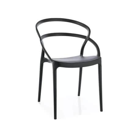 Krzesło z tworzywa GLIS czarne