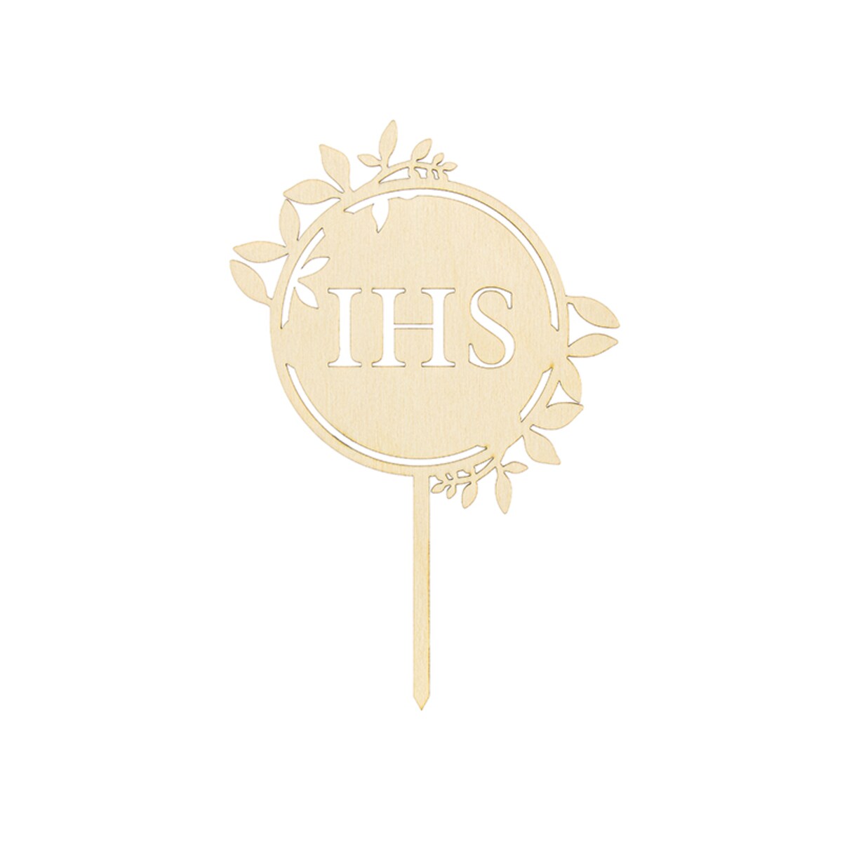Topper drewniany IHS, 23cm