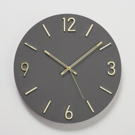 Zegar na ścianę, ze złotymi wskazówkami, DAKOTA, Ø 40 cm