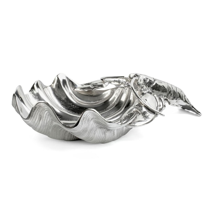 KARE chłodziarka na napoje LOBSTER srebrna