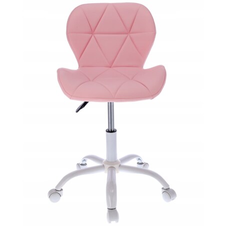 Krzesło biurowe ekoskóra ENDO różowe