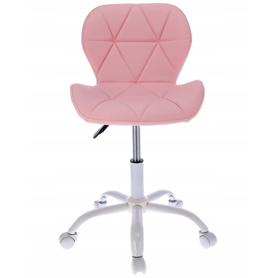 Krzesło biurowe ekoskóra ENDO różowe