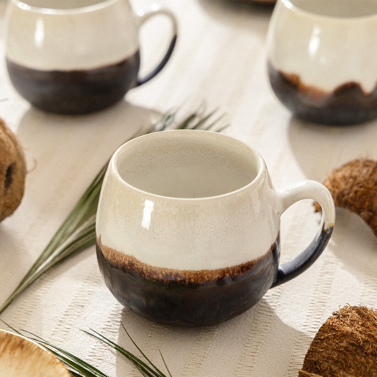 Konsimo PRIMA Kubek 6 szt., jasnobeżowy