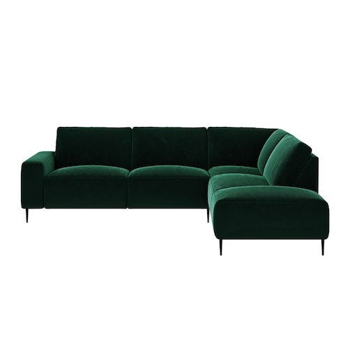 Tendo Sofa narożna - ciemnozielona