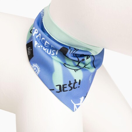 Bandanka "Spacer albo psikus" - Rozmiar: L, Rodzaj: Zapinana na szyi