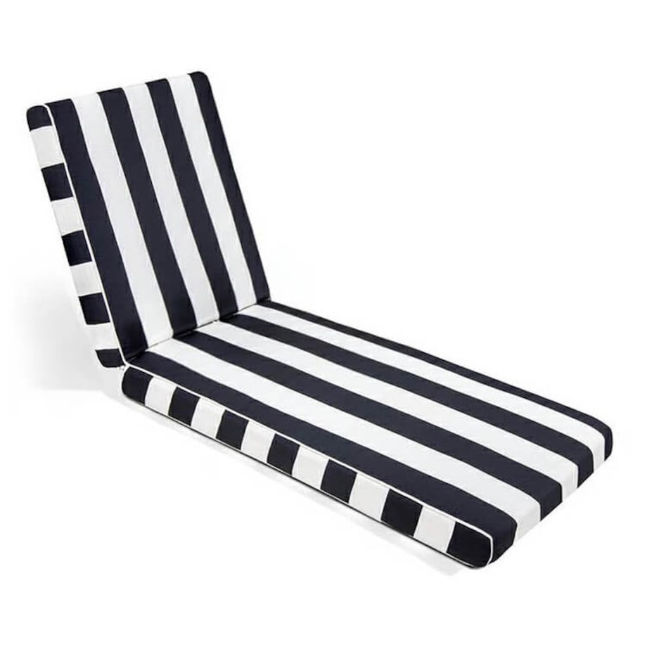 Materac ogrodowy z poduszką Azure 5900168832312 King Home czarny biały