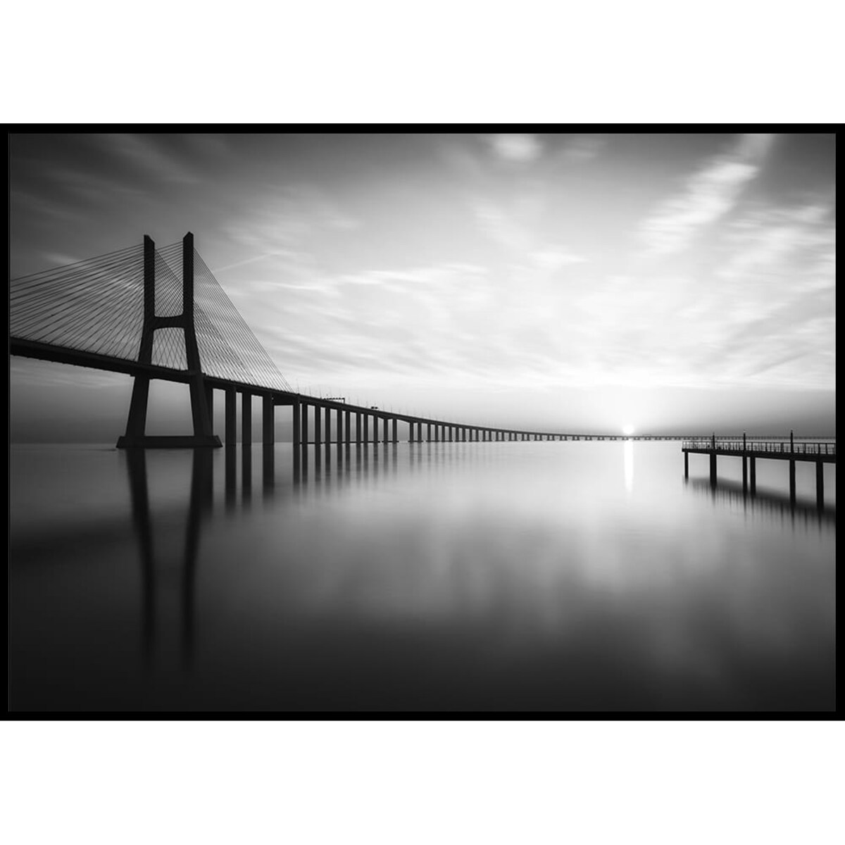 plakat most vasco da gama lizbona portugalia 70x100 cm