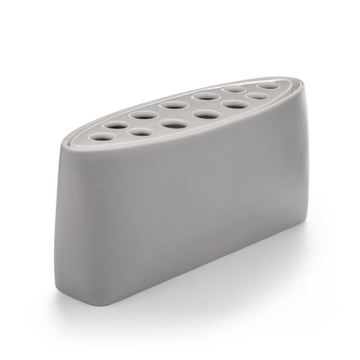 Wazon ceramiczny Markslojd EIA 16x37 cm szary – dekoracyjny wazon do salonu i na kwiaty