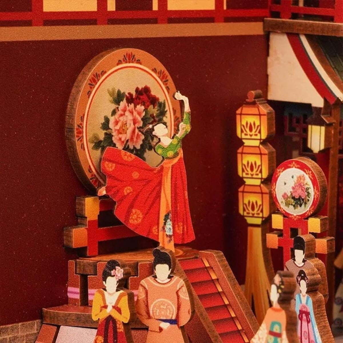 Miniaturowy domek Book Nook - Bankiet Dynastii Tang - Tonecheer