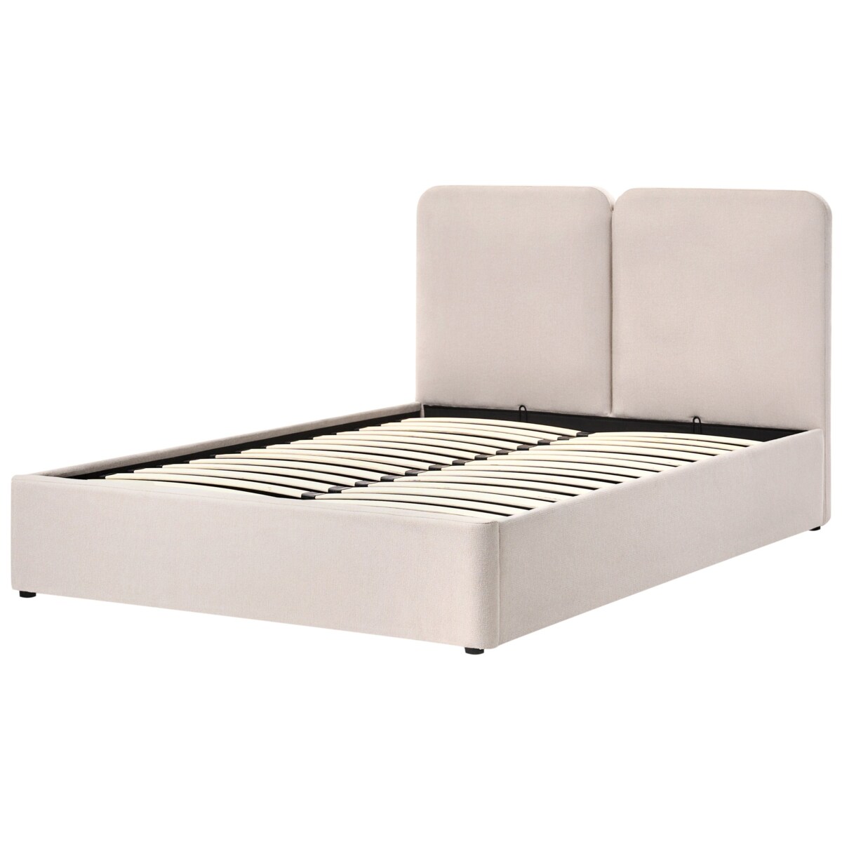 Łóżko z pojemnikiem ARBOIS 160 x 200 cm Beżowy