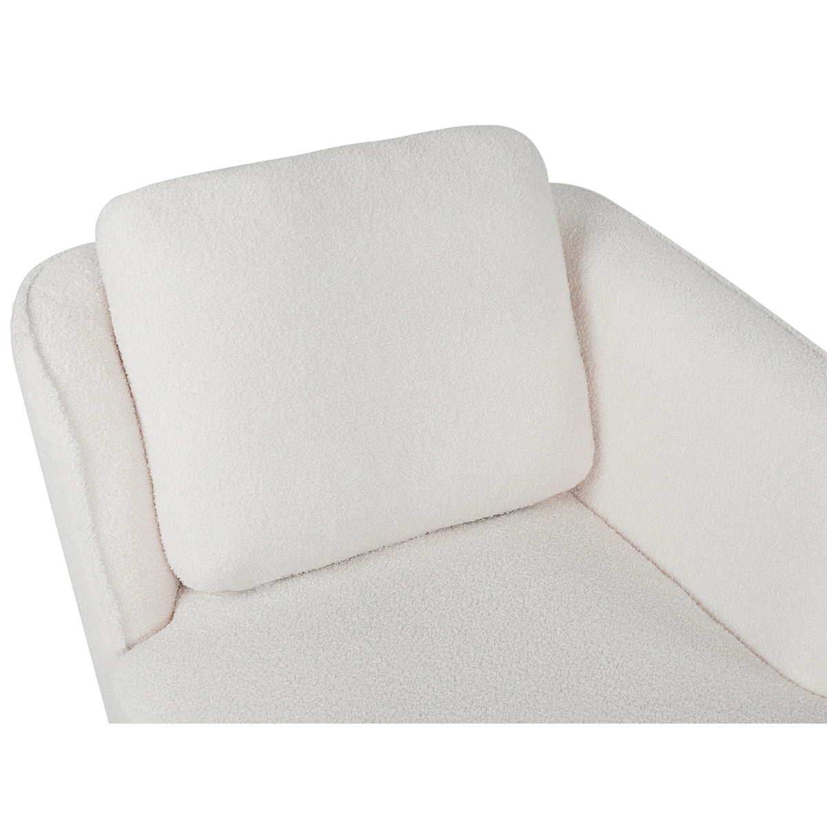 Szezlong boucle lewostronny złamana biel ARTHEZE