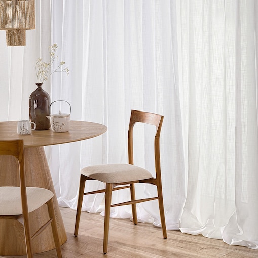 Zasłona na taśmie marszczącej półprzezroczysta biała 140 x 280 cm 1 szt. 140x280 biały