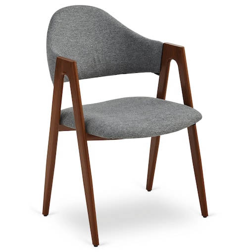 Krzesło Tapicerowane Kuchenne Skandynawskie Do Jadalni Salonu Popiel RUIZ