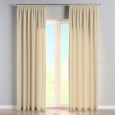 Zasłona na taśmie marszczącej 1 szt. 130x245 waniliowy