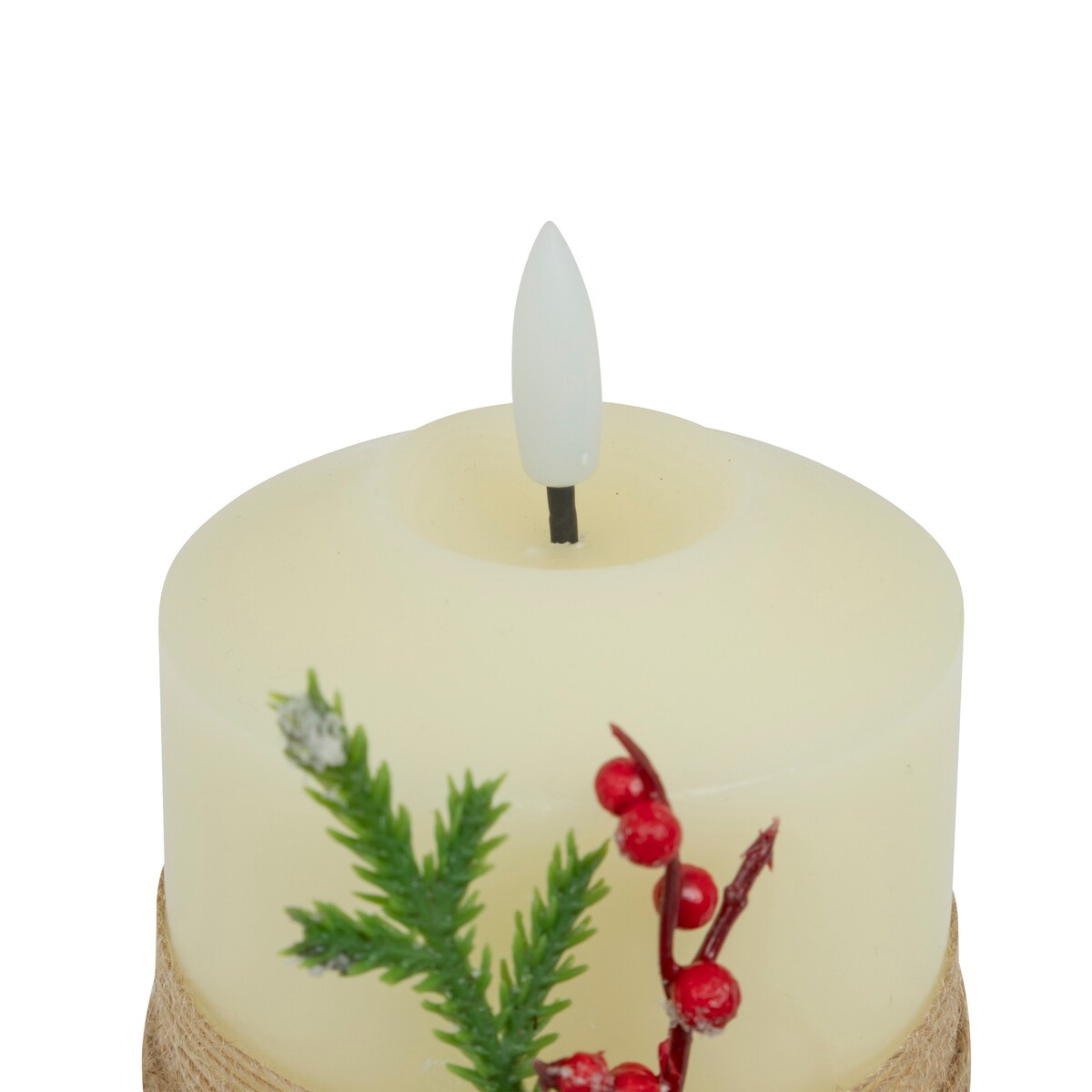 Ozdobna świeca parafinowa LED, 10 cm